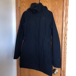 The north face rain trench coat